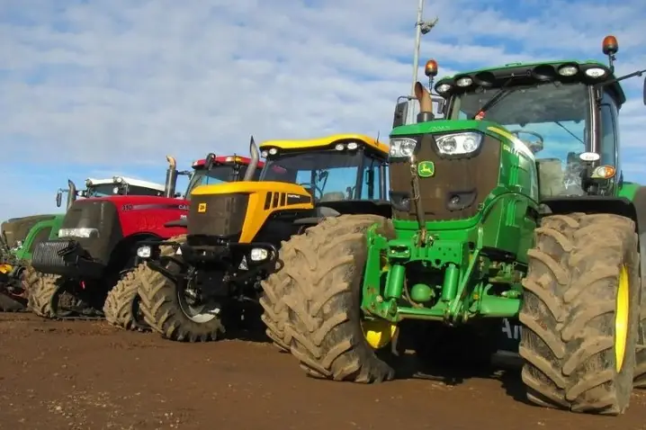 Used farm machinery with low operating hours